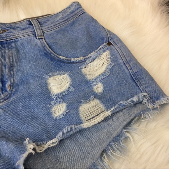 Zara Trafaluc Denim Shorts - Picture 3 of 4